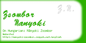 zsombor manyoki business card
