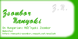 zsombor manyoki business card